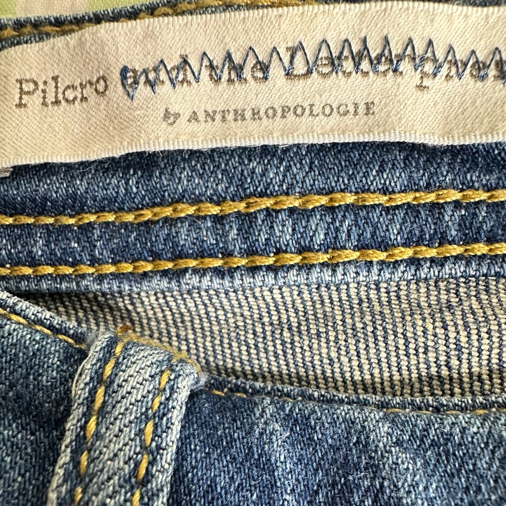 Anthropologie Pilcro and the Letterpress Tapestry Mid-Rise Slim Boyfriend Jeans - Picture 7 of 10
